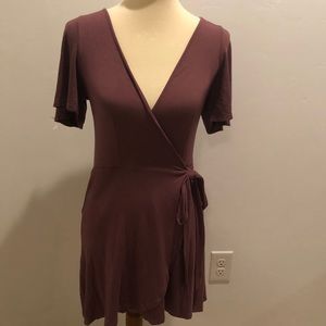 Charlotte Russe Mauve wrap dress size S